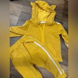 Yellow Kids Tracksuit Set